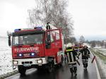 Auffahrunfall Stachesried - Beginn der Aufraeumarbeiten